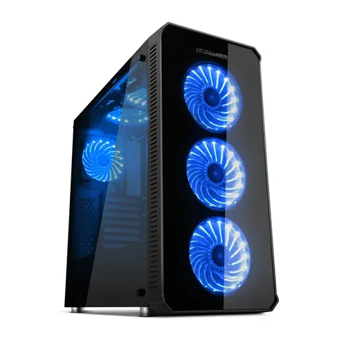 Caixa PC Nox Hummer TGX Rainbow RGB 3.0 USB Vidro Temperado LED Preta