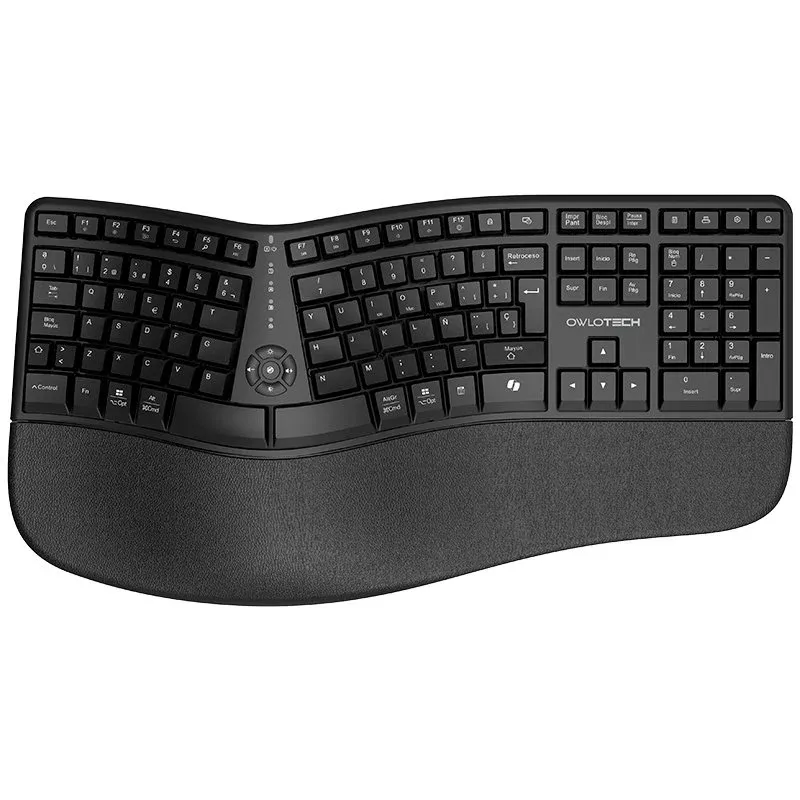Owlotech EK500 Teclado Wireless Ergonómico Preto