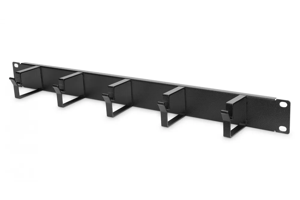 DIGITUS PAINEL ORGANIZADOR CABOS ARGOLAS 1U 19" PRETO