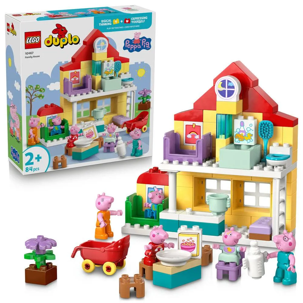 LEGO DUPLO Peppa Pig: Casa de Família | Idades 2+ | 84 Peças | Item 10467