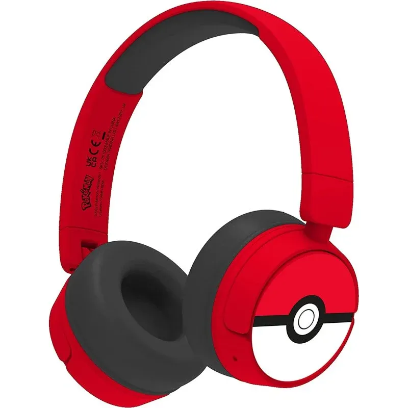 OTL Technologies Pokeball Pokémon Auscultadores Infantis Sem Fios Dobráveis