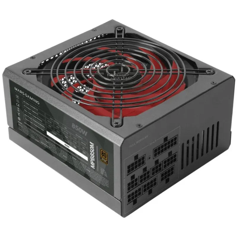 Fonte Alimentação Mars Gaming MPB850M 850W 80 Plus Bronze Full Modular
