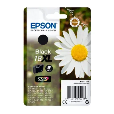 Tinteiro Preto Série 18XL Margarida Tinta Claria Home (c/alarme RF+AM)
