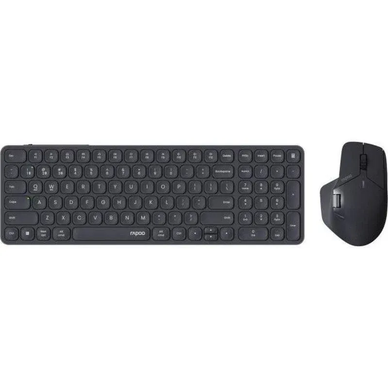 Teclado Rapoo 9760m Combo sem fios ultrafino Bluetooth 4.0/5.0 2.4 GHz