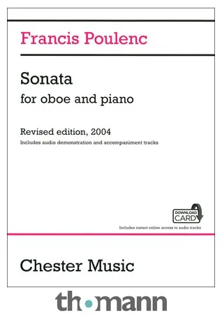 Chester Music Poulenc Sonata For Oboe