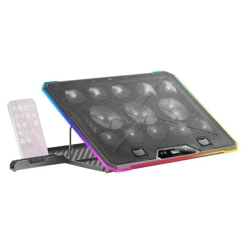 Base de Refrigeração Mars Gaming MNBC13 RGB p/Portátil 17 Preta
