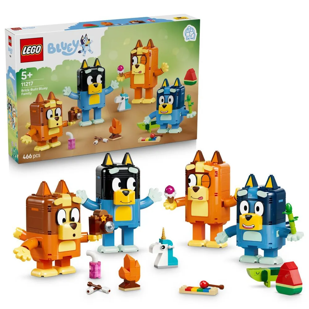 LEGO Bluey Família da Bluey Construída com Peças - 11217