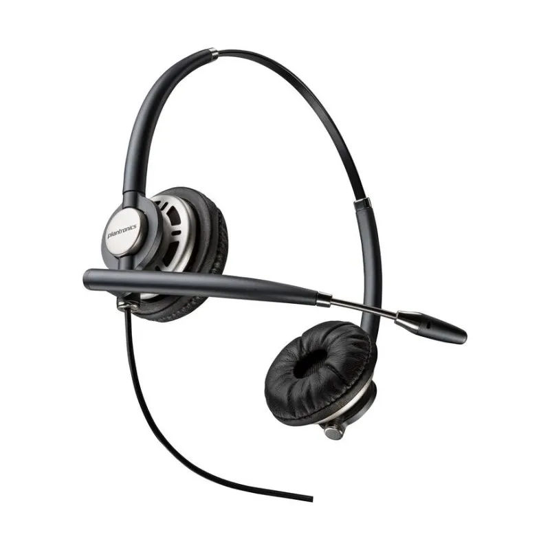 Auriculares HP Poly EncorePro 720D com cabo, cancelamento de ruído, microfone, preto