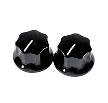Botão Fender Pure Vintage 1965 Jaguar Skirted Knobs Black
