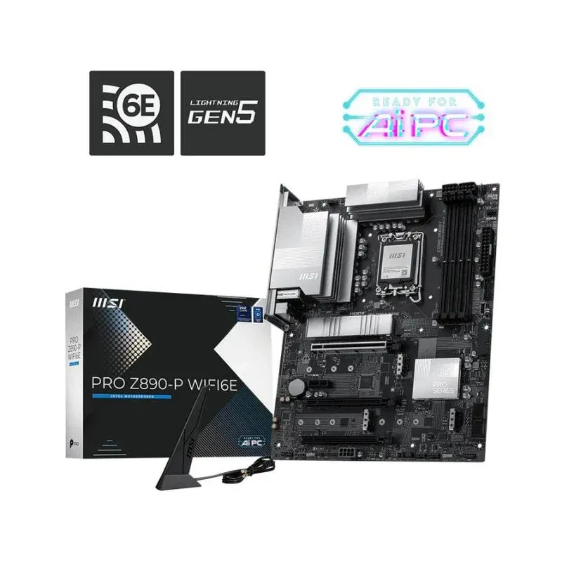 Motherboard MSI PRO Z890-P WIFI6E Intel Z890 LGA 1851 DDR5 ATX WiFi 6E Bluetooth 5.3