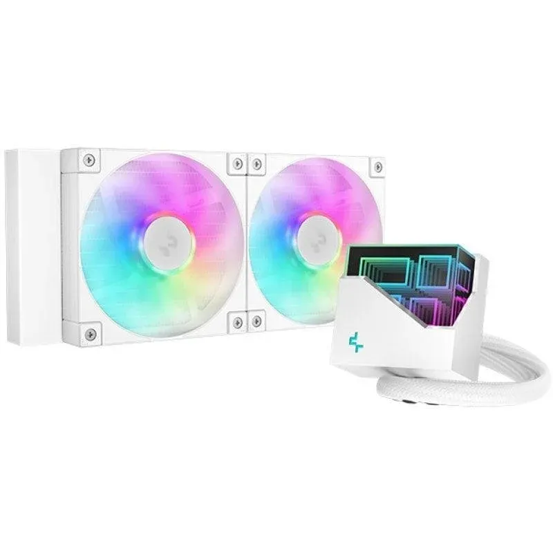 Refrigeração Líquida Deepcool LT240 White ARGB 240mm 2 Ventoinhas