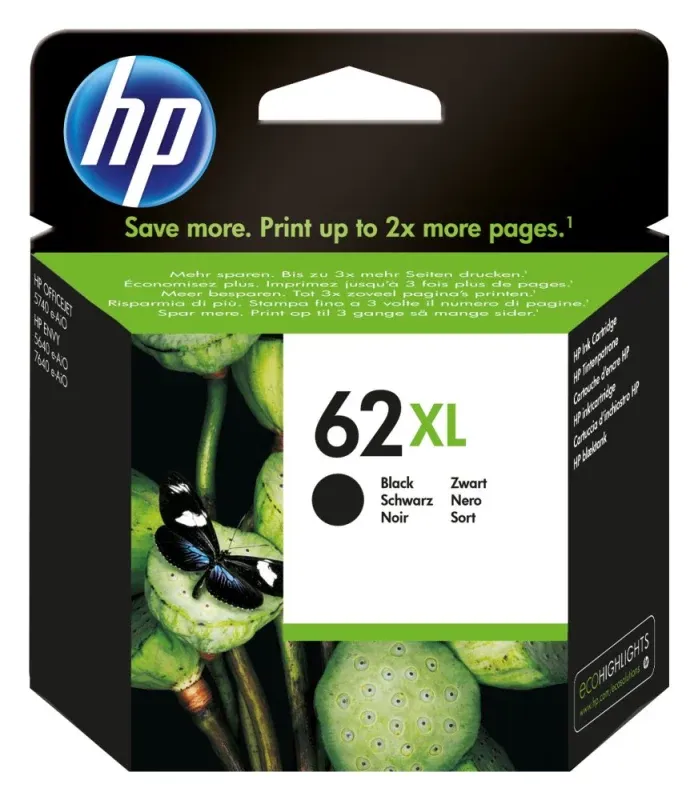 HP TINTEIRO ALTO RENDIMENTO PRETO 62XL