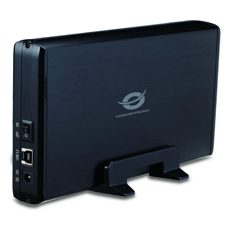 Conceptronic Grab'n'GO Caixa HDD 3.5" SATA USB 3.0 Preta