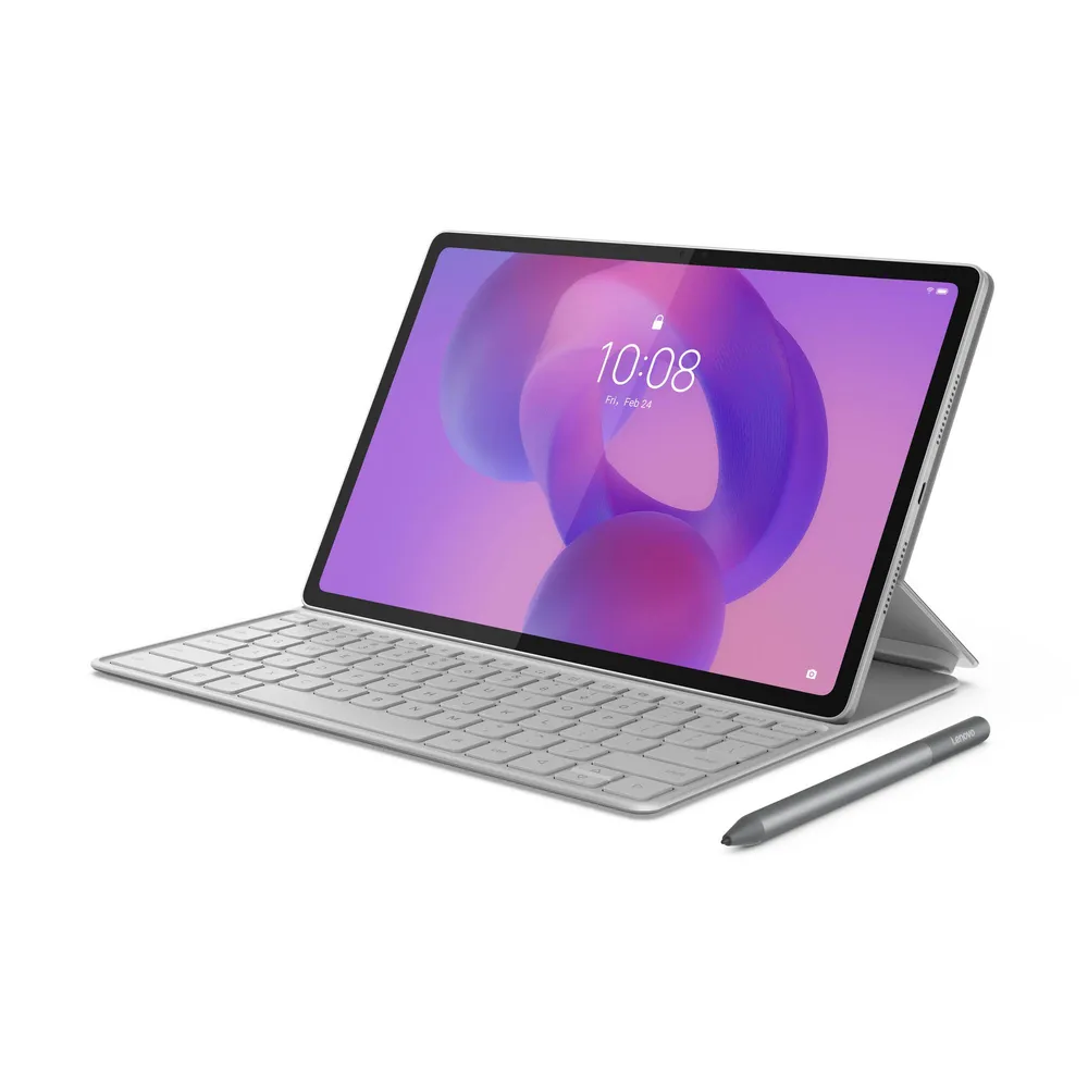Tablet Lenovo Idea Tab Plus TB361FU 12.1 12GB/256GB Wi-Fi Cloud Grey + Pen Stylus Lenovo Tab Pen + Capa Teclado