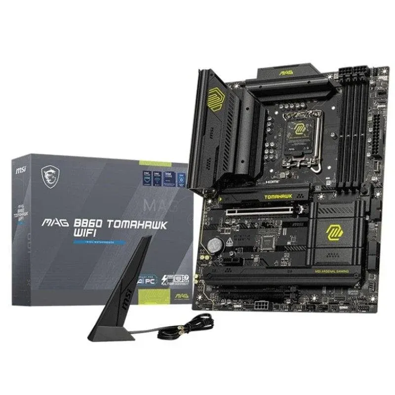Motherboard MSI MAG B860 TOMAHAWK WIFI Intel B860 LGA1851 DDR5 ATX WiFi 7 PCIe 5.0 Thunderbolt 4