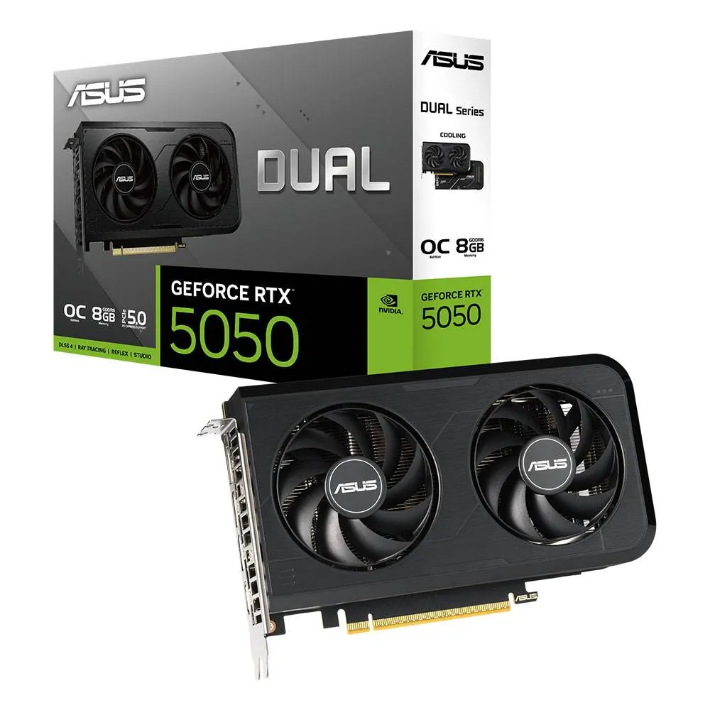 Placa Gráfica Asus NVIDIA GeForce RTX 5050 Blackwell Dual OC 8GB GDDR6 DLSS4