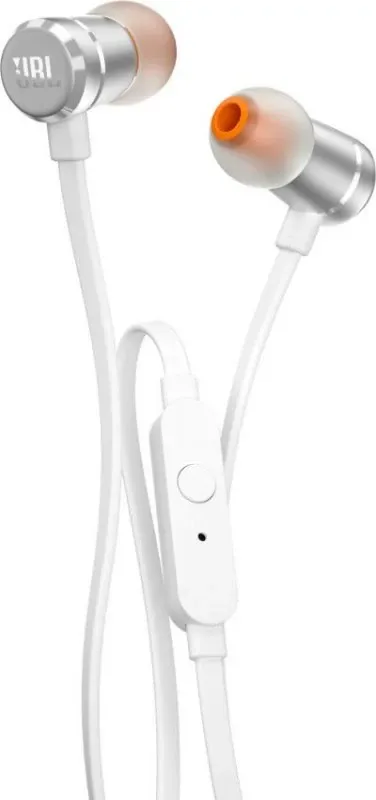 JBL EARPHONES TUNE T290 3.5" ALUMINIO C/ BOLSA TRANSPORTE SILVER