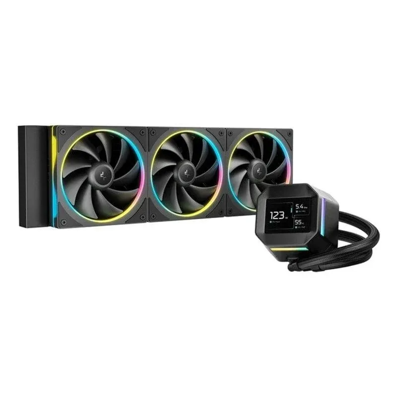 Refrigeração Líquida DeepCool LM360 360mm 3 Ventoinhas LED Preto