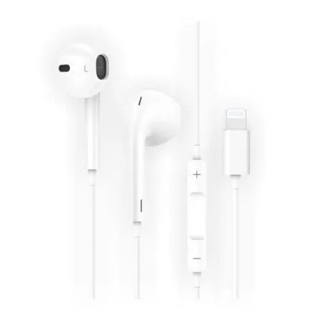 Auriculares EarTech HIP TEC1201 com Microfone Lightning Tech One Tech Branco
