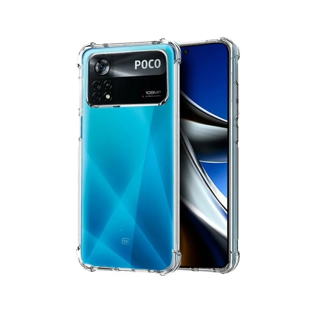 Capa Silicone Anti-Choque Xiaomi Poco X4 Pro 5G Transparente