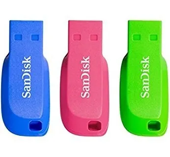 Pen Drive Sandisk Cruzer Blade 16GB USB 2.0 Pack Triplo