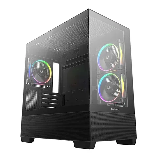 Caixa Micro-ATX Deepcool CG380 3F ARGB Vidro Temperado Preta