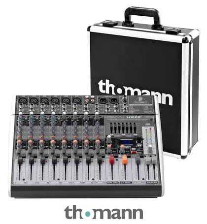 Behringer Xenyx X1222 USB Case Bundle