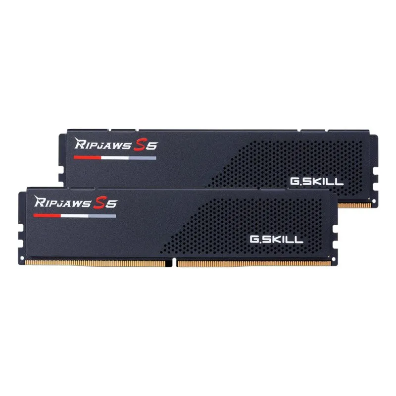 Memória RAM G.Skill Ripjaws S5 F5-5200J4040A32GX2-RS5K 64GB 2x32GB DDR5 5200MHz CL40 Intel XMP Preto