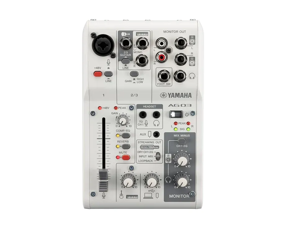 Mesa mistura Interface audio Yamaha AG03 MK2 White