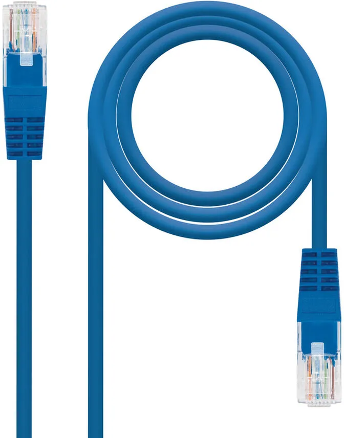 Cabo de Rede Nanocable RJ45 UTP CAT.5E AWG24 2 M Azul