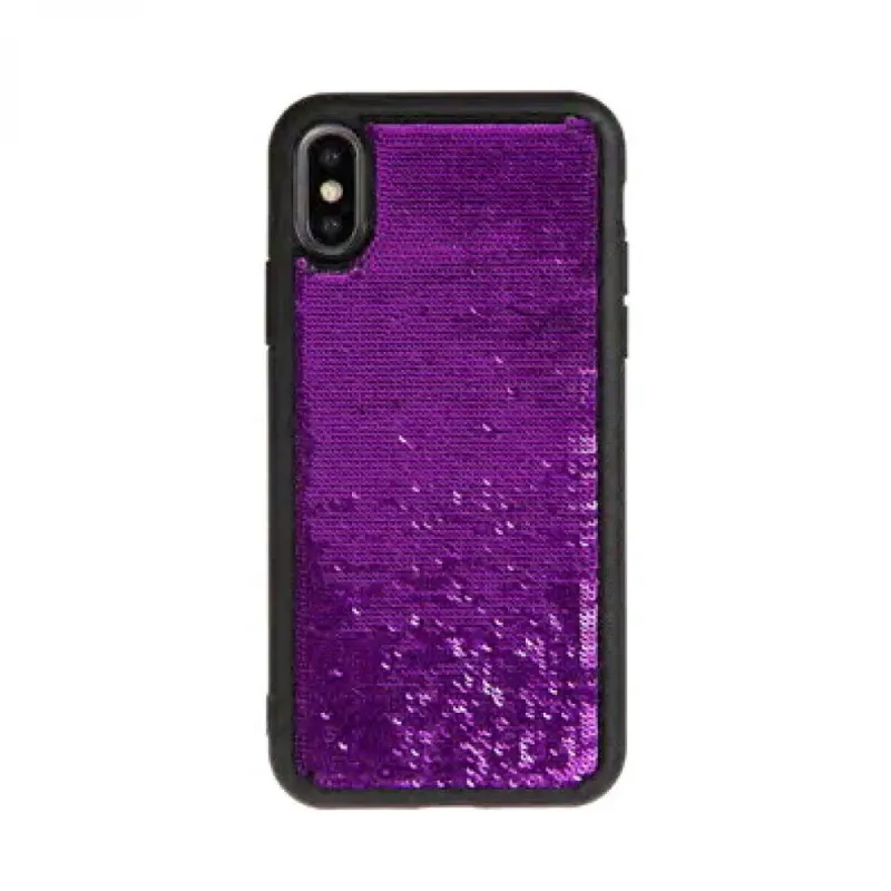 Benjamins - Sequins Case iPhone XR (violet/black)