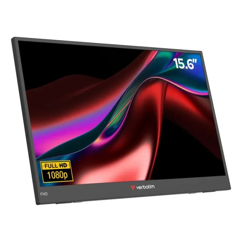 Monitor Verbatim Light 15.6" LCD FHD 60Hz Preto