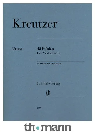 Henle Verlag Kreutzer 42 Etüden Violin