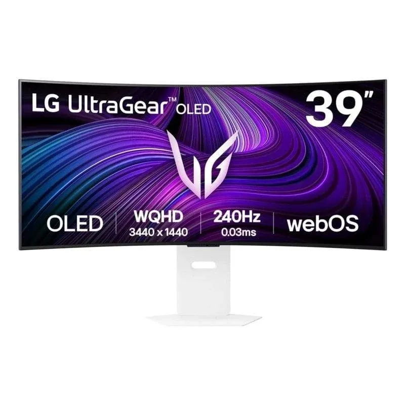 Monitor LG 39GX90SA-W 39" WQHD 240Hz OLED Curvo G-SYNC FreeSync USB-C 0.03ms
