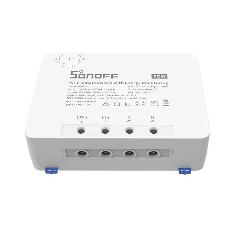 Interruptor Inteligente Wi-Fi de Alta Potência c/ Medição de Energia - Sonoff POW R3