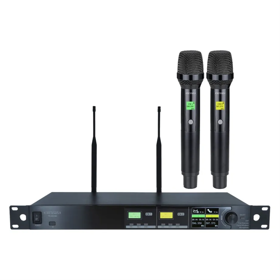 Microfone de Mão sem Fios Definitive Audio TD 200 MH Duplo