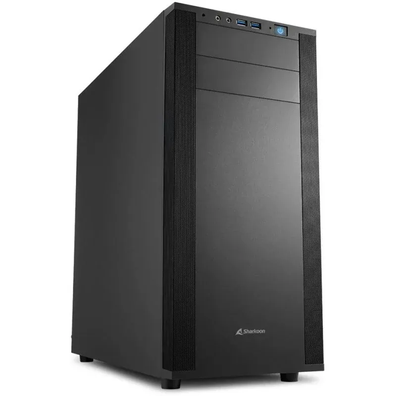 Caixa PC Sharkoon M25-V ATX USB 3.0 LED Azul Preta