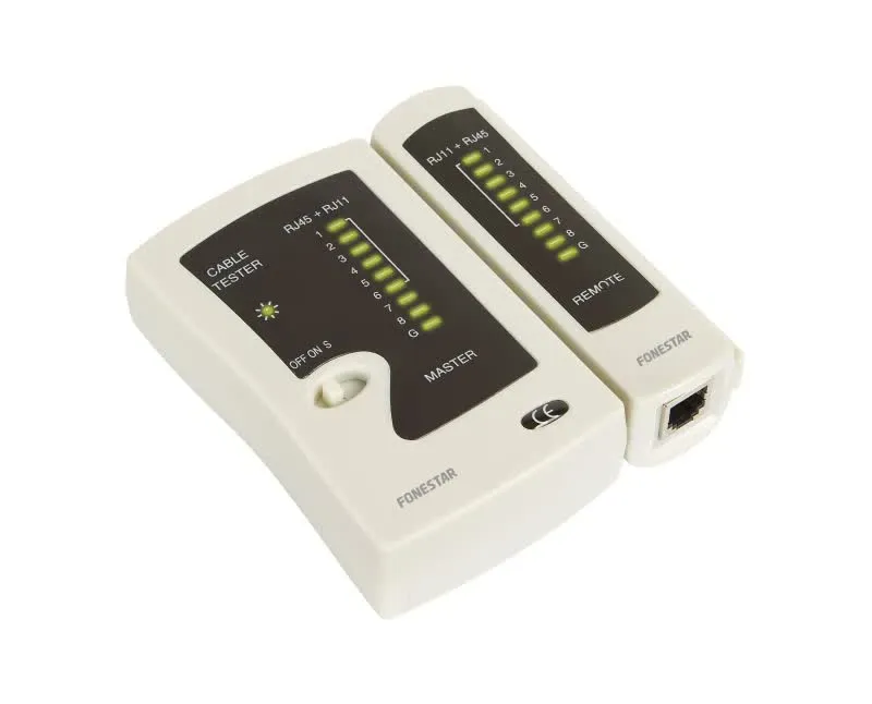 Testador de cabos RJ-45, RJ-11 e RJ-12 - TCAT-8