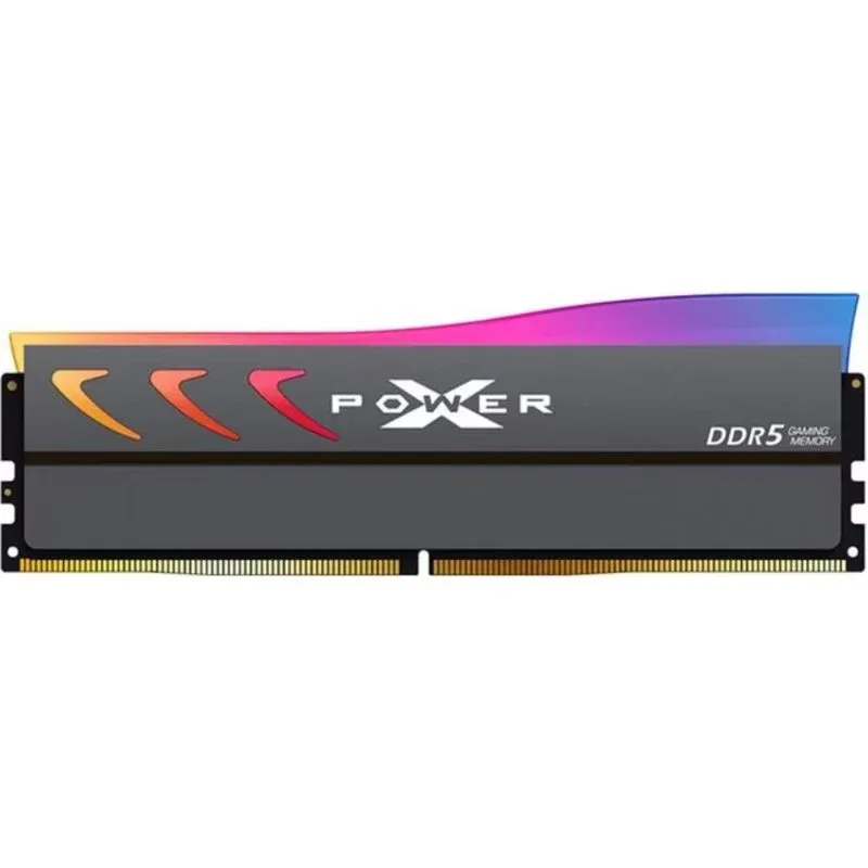Memória RAM Silicon Power SP016GXLWU60FFSK 16GB 1x16GB DDR5 6000MHz CL36 RGB Cinzento