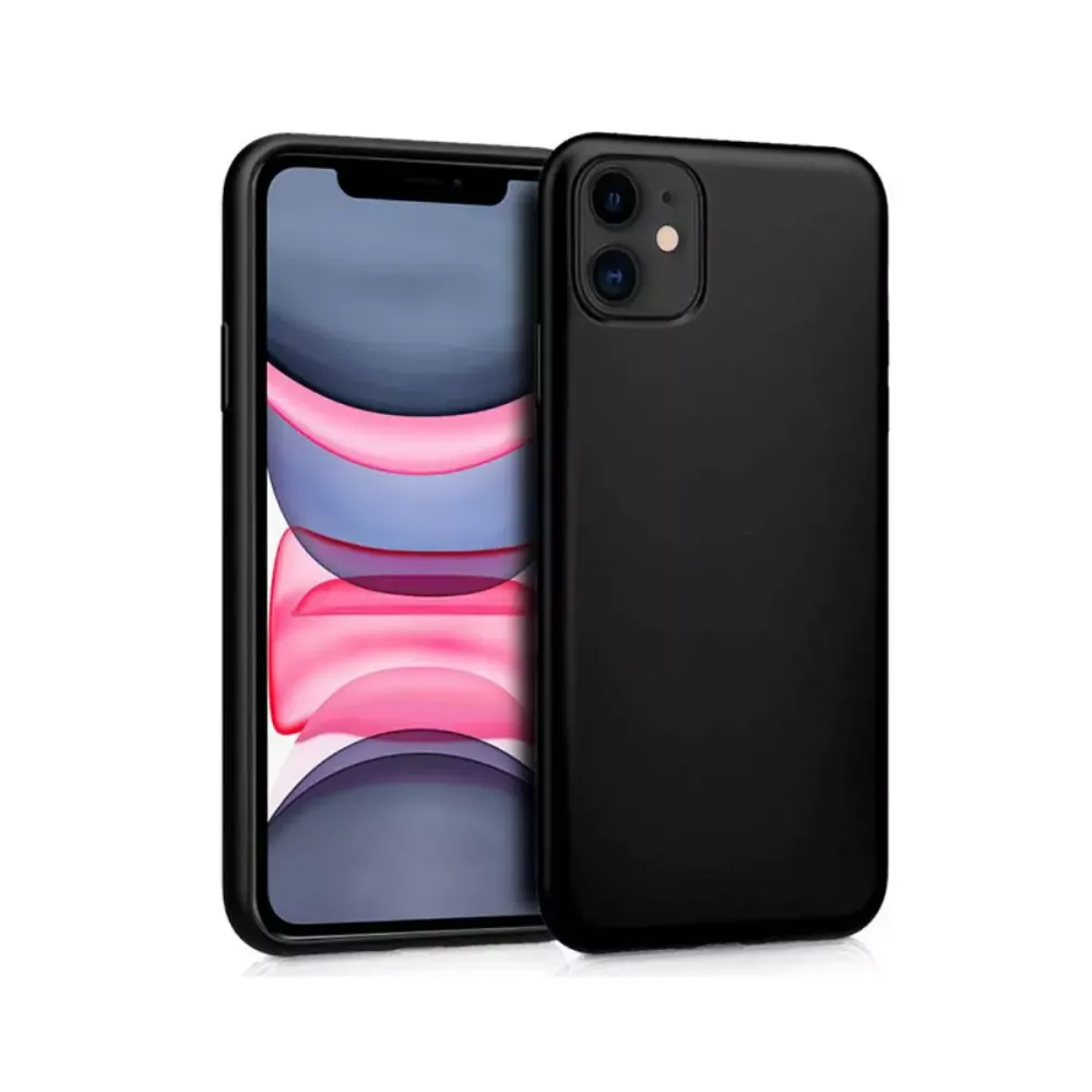 Capa Silicone iPhone 11 6.1" Preta