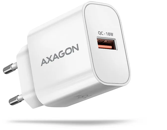 Carregador de parede AXAGON ACU-QC18W, 1 porta (USB-A), QC3.0/AFC/Apple, 18 W, Branco