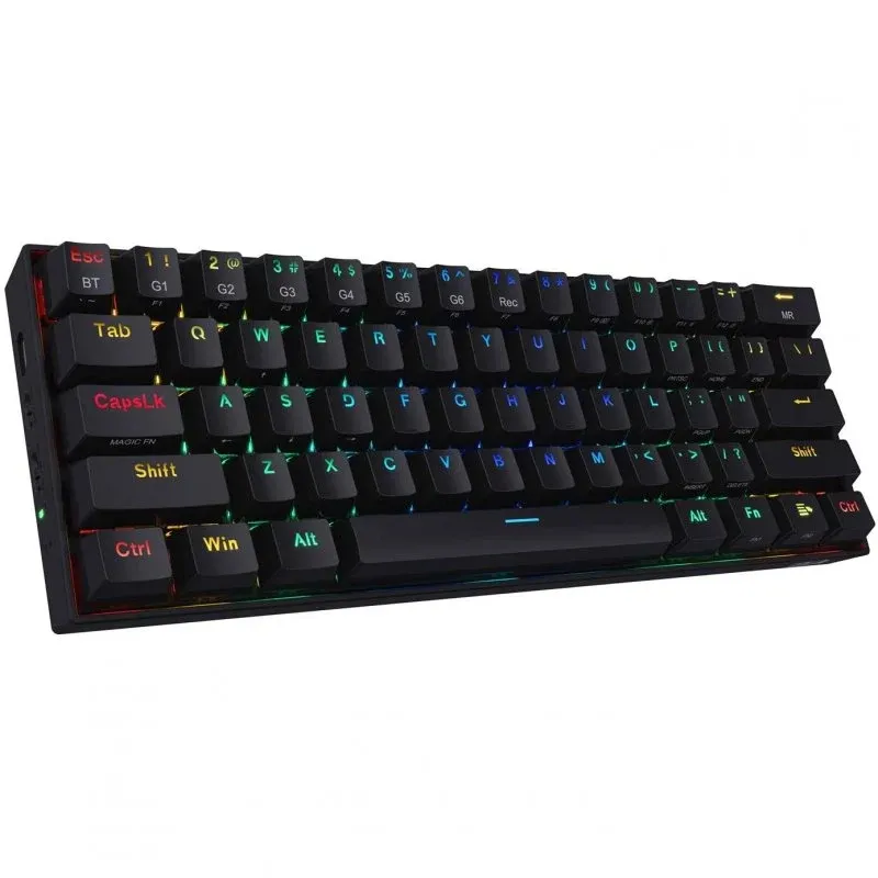 Redragon Draconic K530 Teclado Mecânico Gaming TKL RGB Switch Brown Layout USA Preto