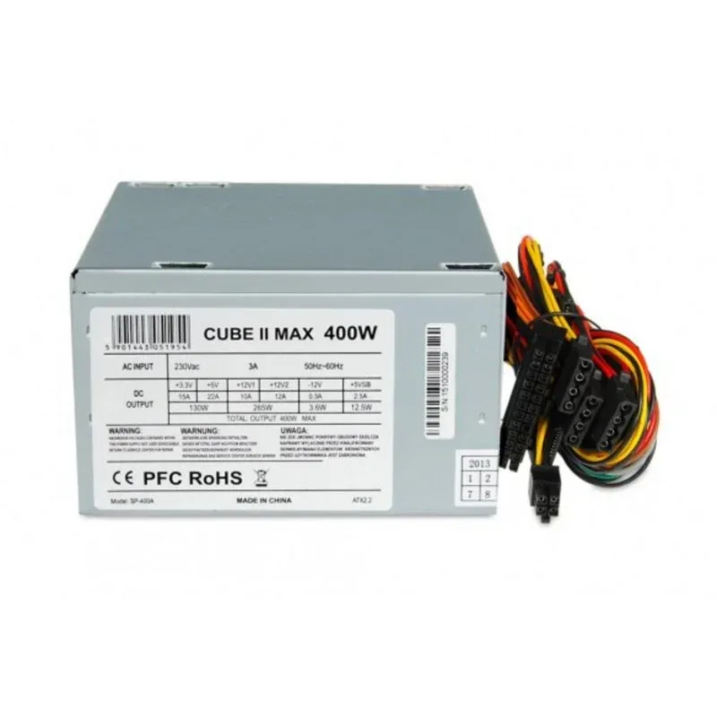 Fonte Alimentação iBox CUBE II Fonte de Alimentação 400W com Certificação CE e Arrefecimento Ativo