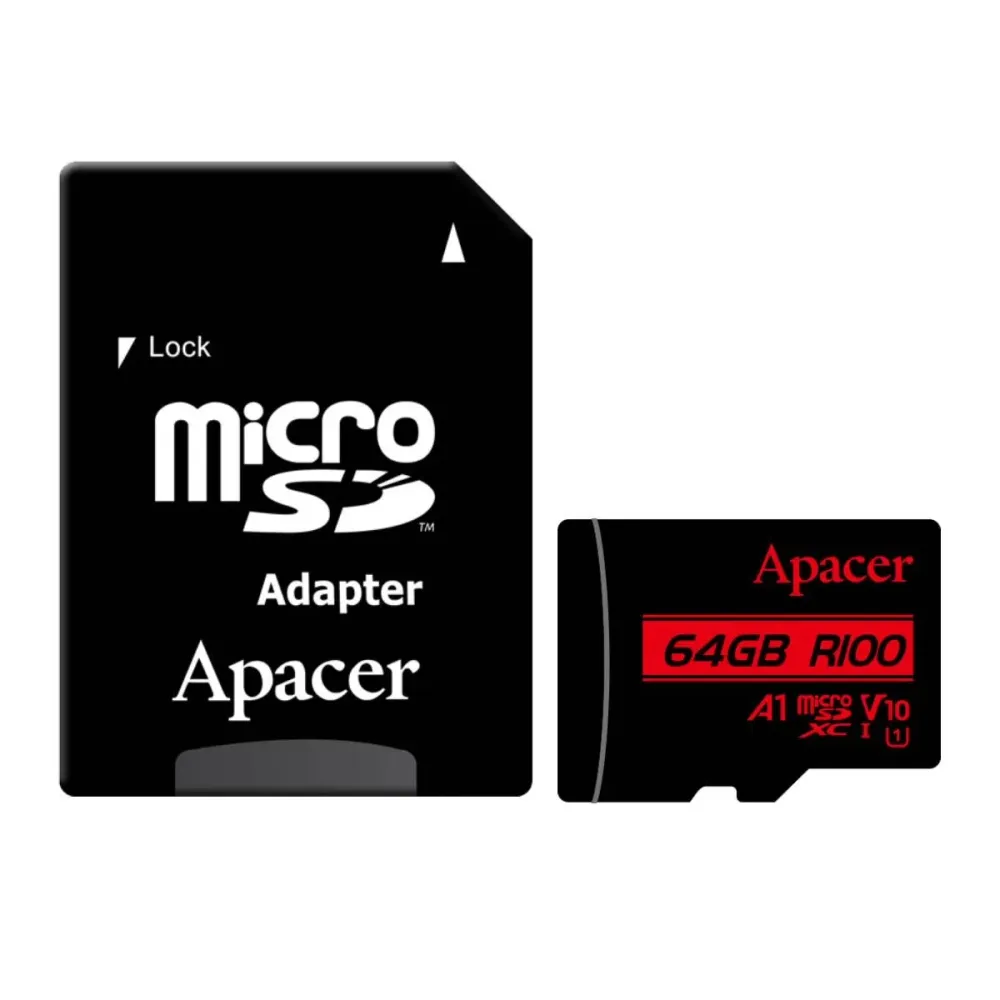 Cartão de Memória Apacer 64GB XC UHS 1 com Adaptador
