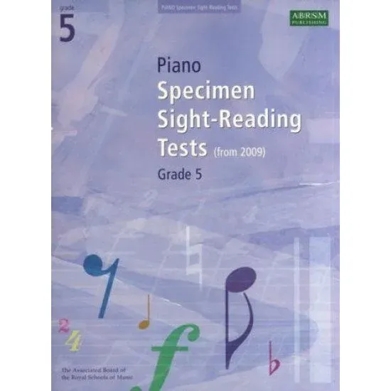 ABRSM LIVRO Piano Specimen Sight Reading Tests Grade 5
