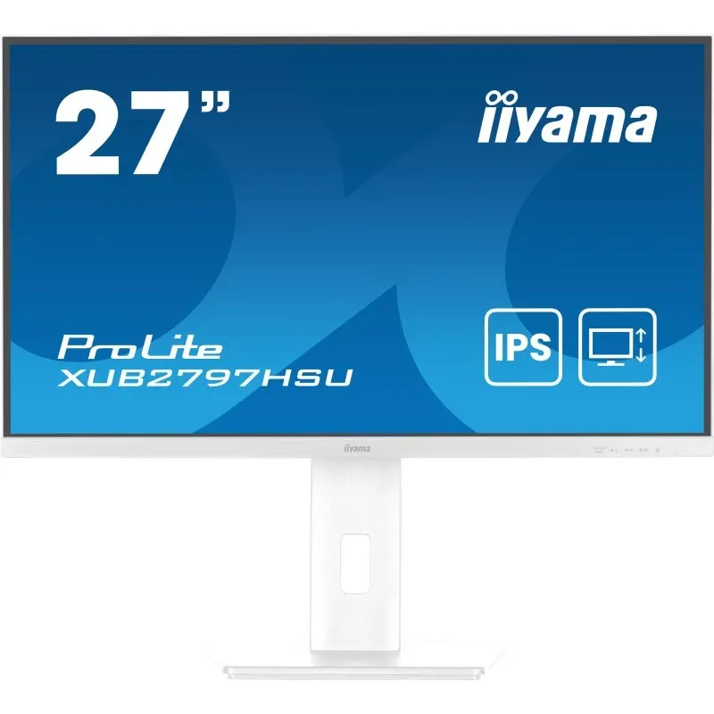 Colunas iiyama ProLite XUB2797HSU-W2 27" IPS FullHD 100Hz com Altura Ajustável