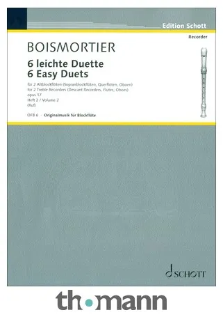 Schott Boismortier 6 leichte Duette 2