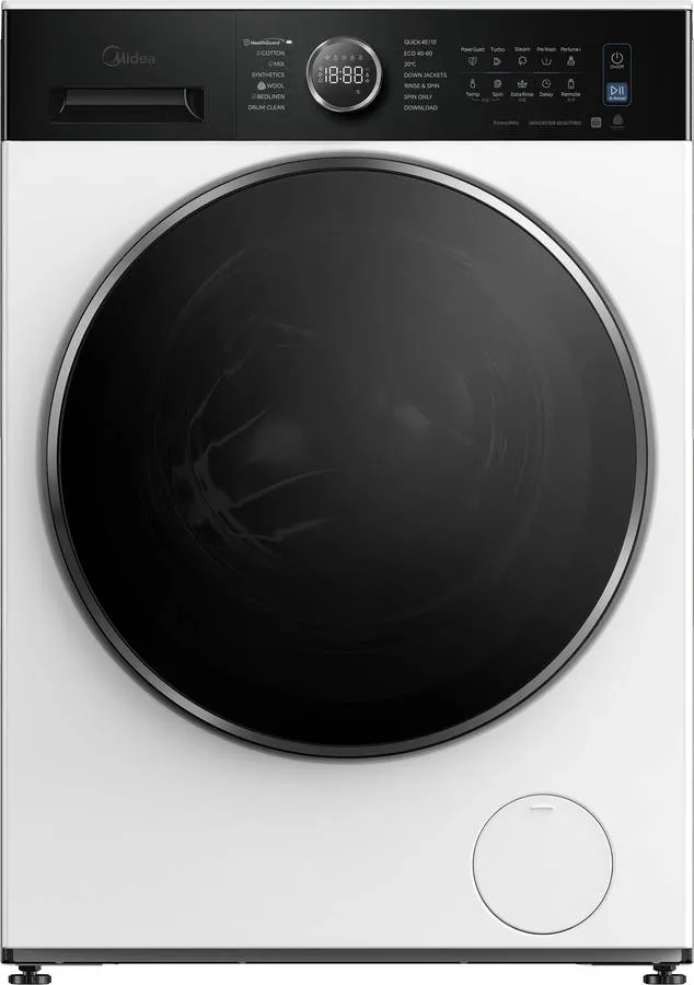 Máquina de Lavar Roupa MIDEA MF205W90BA30/W-ES (9 kg - 1400 RPM - Branco)