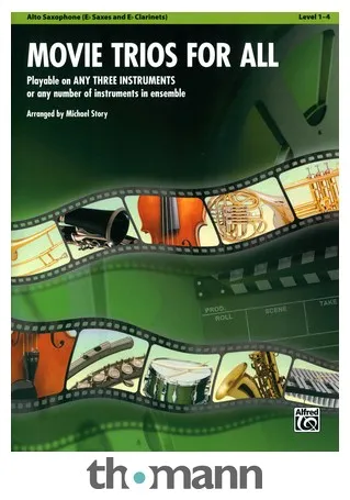 Alfred Music Publishing Movie Trios For All Alto Sax