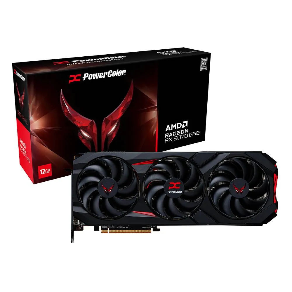 Placa Gráfica Powercolor AMD Radeon RX 9070 GRE RDNA 4 Red Devil 12GB GDDR6